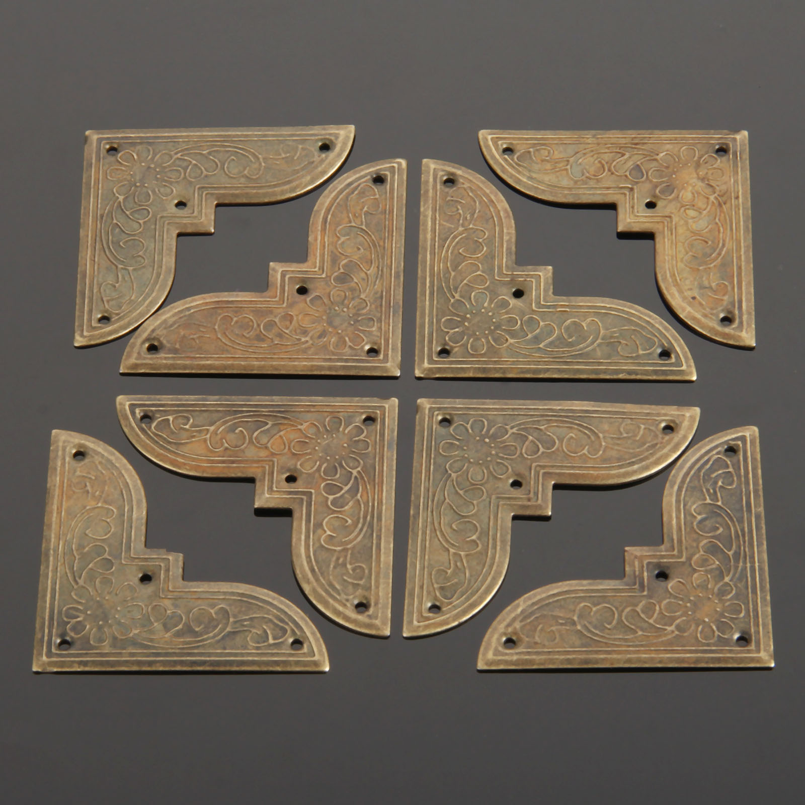 Furniture Hardware Wood - 40 supports d'angle en fer avec