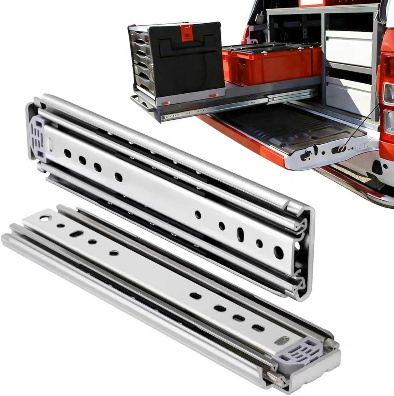 Drawer Slide Pair - Glissières de tiroir robustes à montage