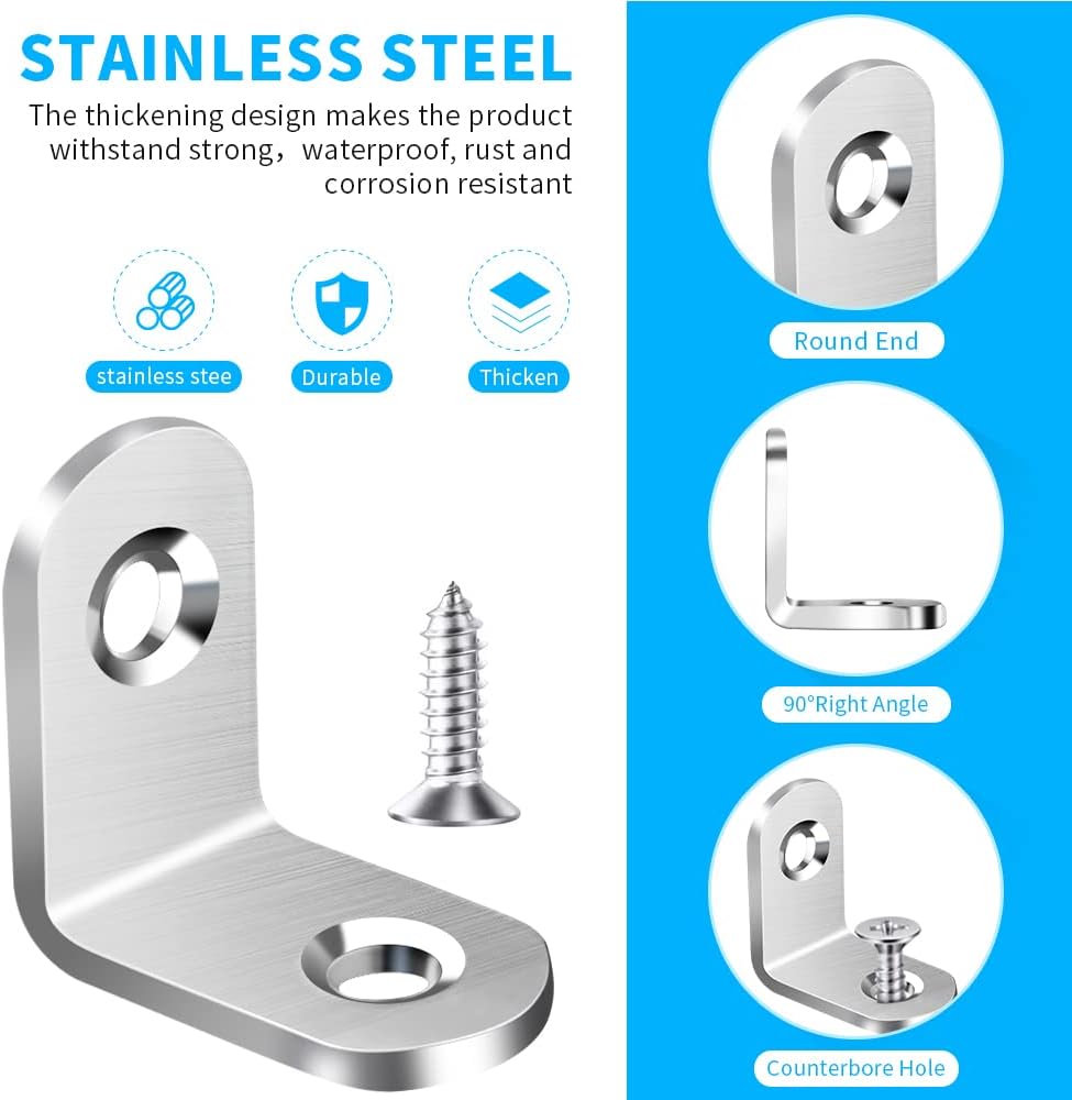 Support d'angle en L en acier  - Furniture Hardware Wood avis et prix