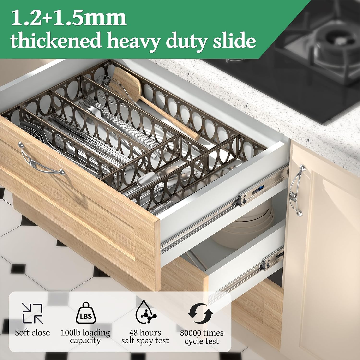 Glissières de tiroir à rouleme - Drawer Slide Pair avis et prix