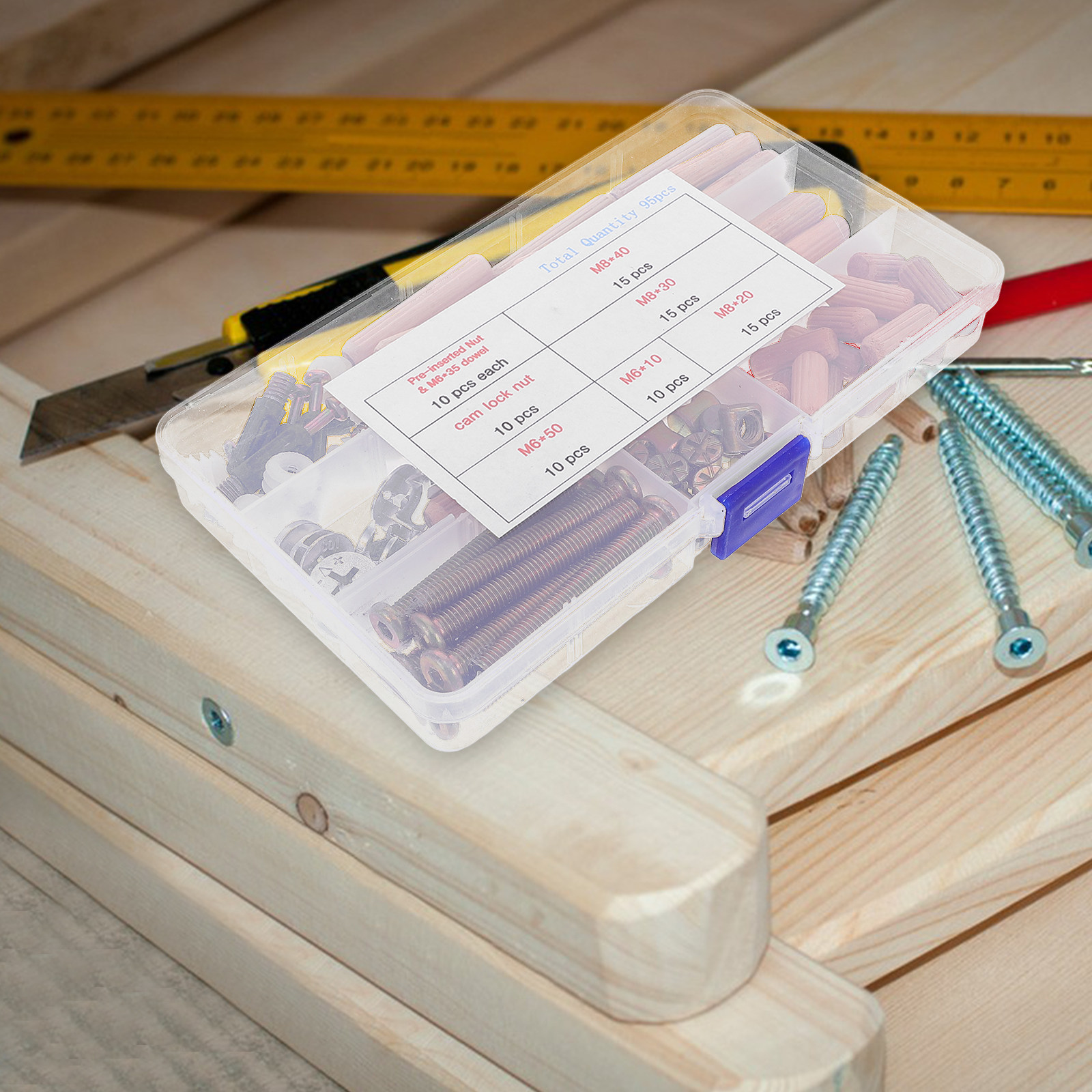 Kit de 95 connecteurs de quinc - Furniture And Hardware avis et prix