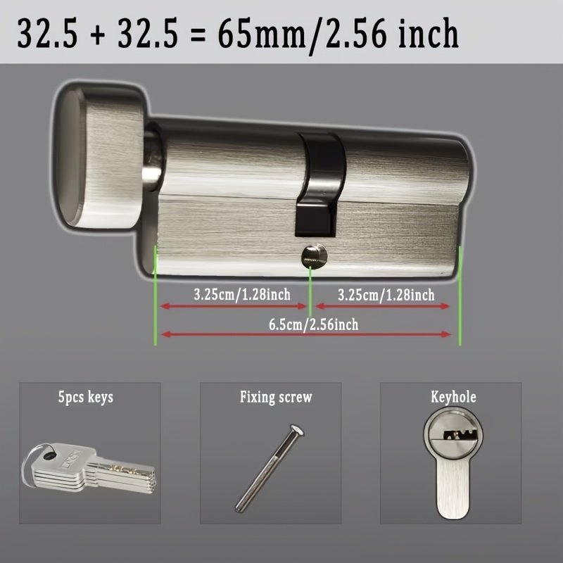 1 cylindre de serrure antivol  - Universal Furniture Hardware avis et prix